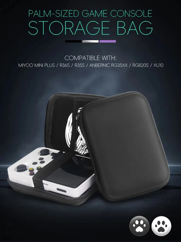 Data Frog Case for Anbernic RG35XX Plus Miyoo Mini Plus R36S R35S RGB20S XU10 Cases EVA Cover Protable Bag Gaming Accessories