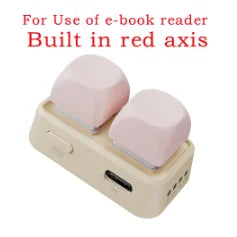 Bluetooth Dual-Button E-Book Page Turner Remote for Android & iOS Devices