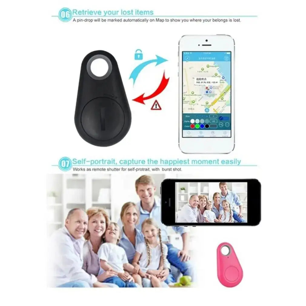 5pcs Smart Bluetooth Tracker Key Locator Pet Anti Lost Sensor Device Mini GPS Tracker For Kid Car Pets Wallets Luggage Suitcases