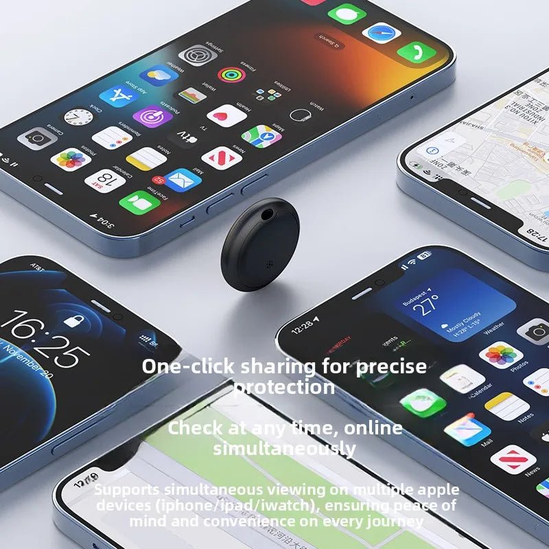 CD Work with iOS Bluetooth Smart Air Tag Tracker,Key Finder Find My (IOS) Waterproof  Item Finders for Luggages