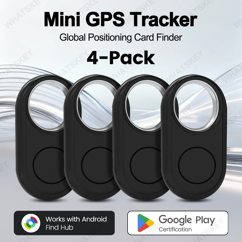 4PCS Smart GPS Tracker – Android Find Hub Anti-Lost Tag for Samsung & Devices