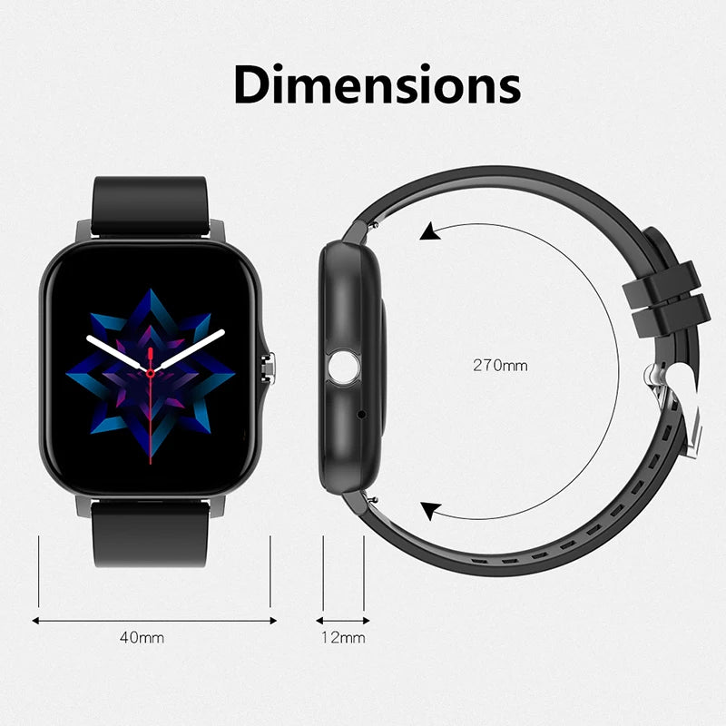 Sports Smart Watch Fitness Clock Health Monitor Waterproof Smartwatch BT Call Wrist Watches for Men Women IOS Android Phone 2026