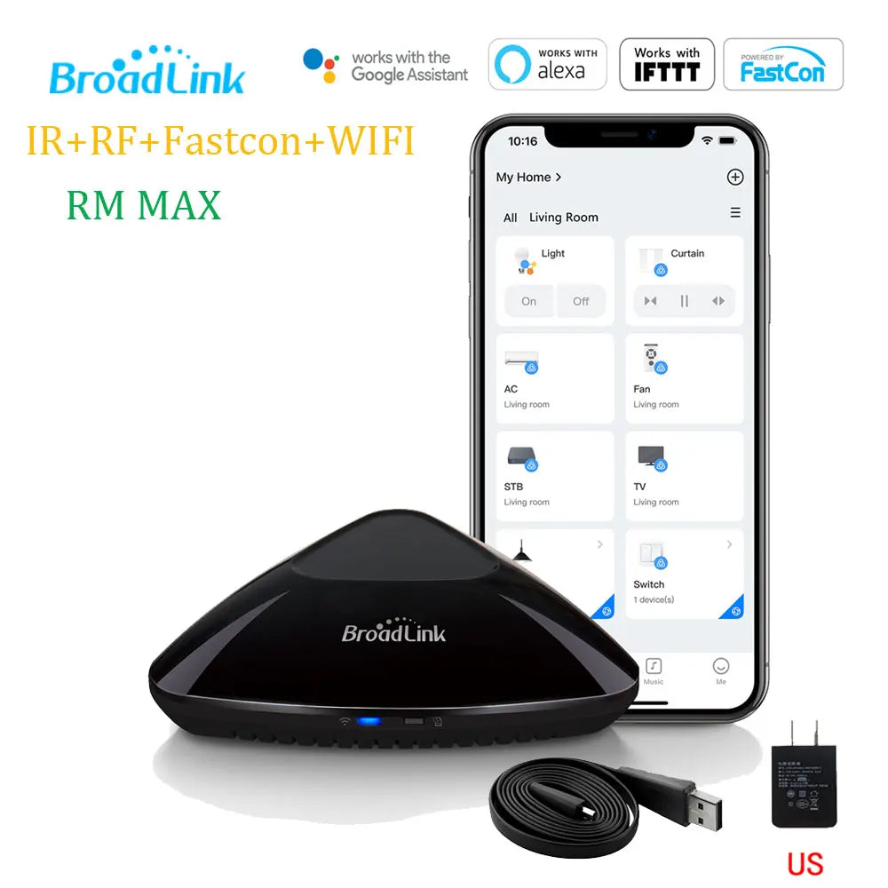 Broadlink RM4 Pro: Universal smart remote for IR/RF home devices