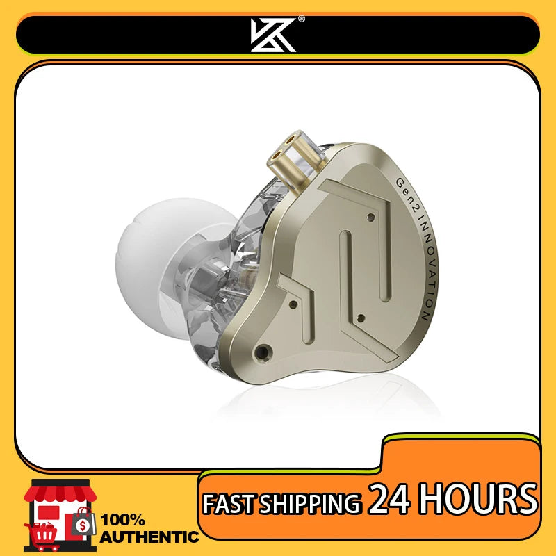 KZ ZSN Pro 2 in Ear Metal Earphones Hybrid Drive 1BA+1DD HIFI Bass Headset Sport Noise Cancelling Music Headphone