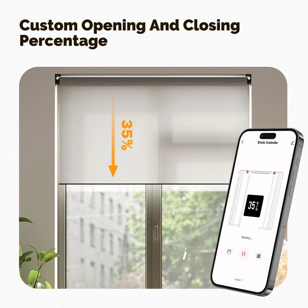 MOES Tuya Zigbee Smart Chain Roller Blinds Shade Shutter Drive Electric Curtain Motor App Control Works with Alexa Google Home