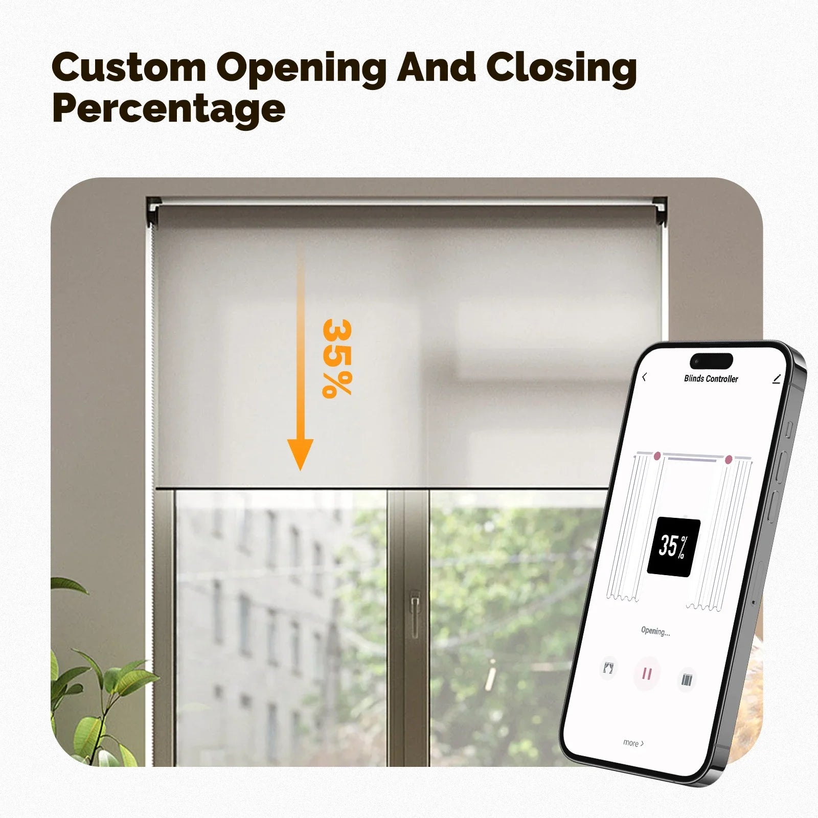 MOES Tuya Zigbee Smart Chain Roller Blinds Shade Shutter Drive Electric Curtain Motor App Control Works with Alexa Google Home