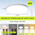 Smart LED Ceiling Light Adjustable Color Temperature Remote Control 270mm/370mm 30-40W Bedroom Atmosphere Lamp Home Decoration