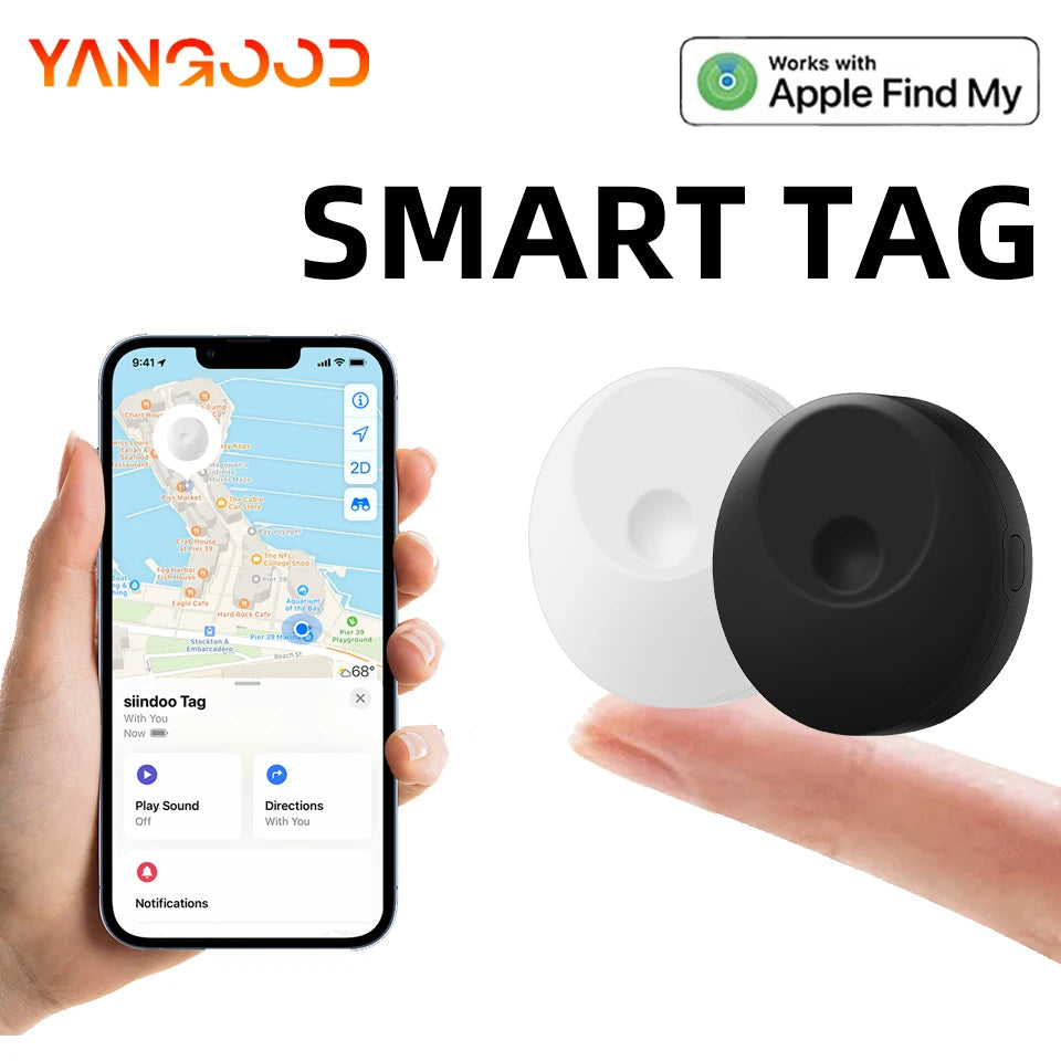 GPS Smart Tag – Mini Bluetooth Find My Tracker with Global Anti-Loss Positioning & Long Battery Life