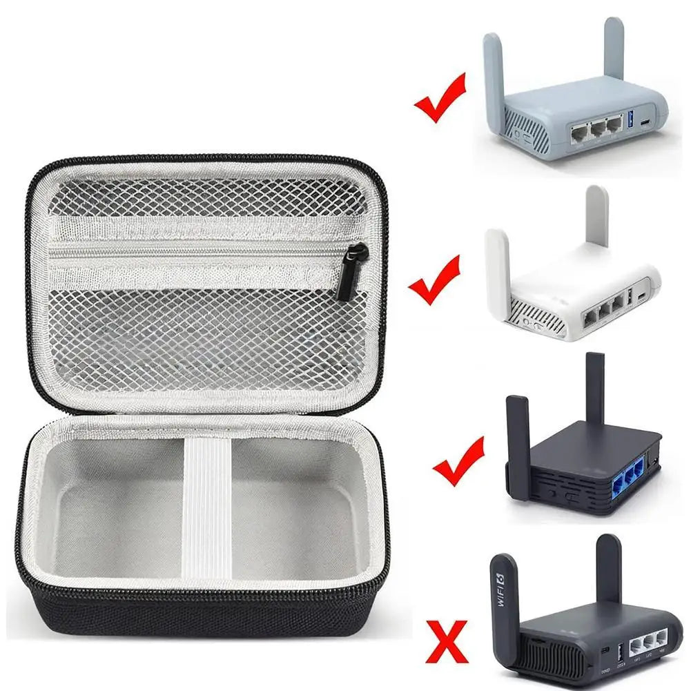For GL SFT1200 MT3000 MT1300 A1300 AR750S Wireless Router Storage Bag Dust-proof Shockproof Portable Outdoor Carrying Bag
