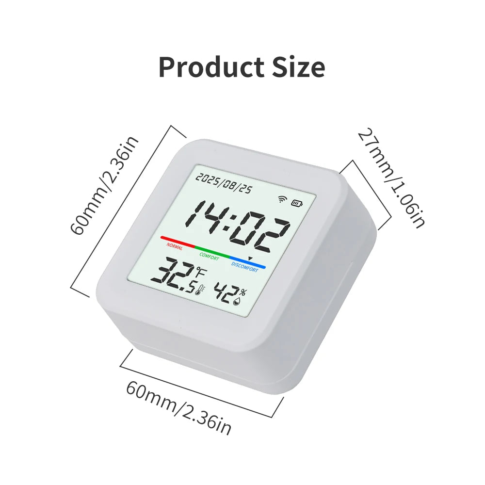Tuya Smart Temperature And Humidity Sensor 2.4G WiFi APP Monitor For Smart Home Smart Life Works With Alexa Google Assistant