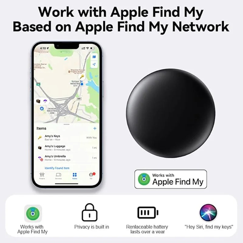 AirTag Tracker – Apple Find My Bluetooth Anti-Lost Device for Luggage & Bags