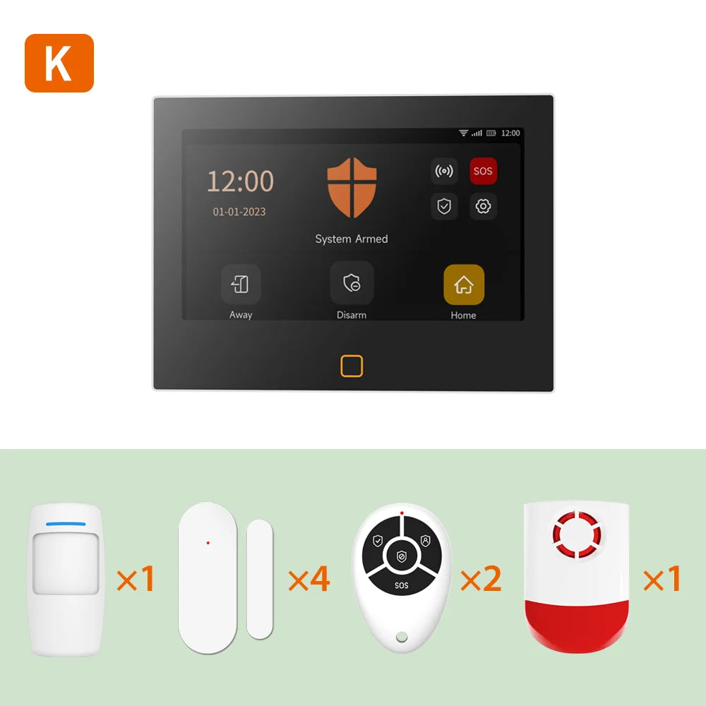 STANIOT 7" Smart Alarm System – WiFi/4G Security Panel