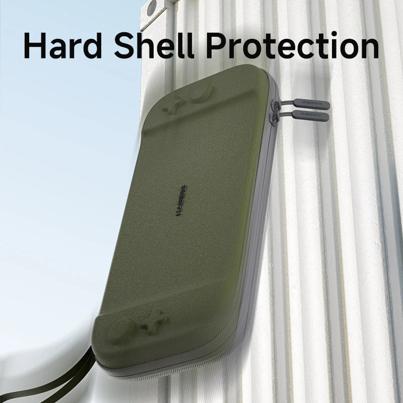 Hagibis Portable Carrying Case for Switch 2 Traveling Bag Hard Shell NS Accessories Protective Cover 10 Games Cartridge NS2 Case