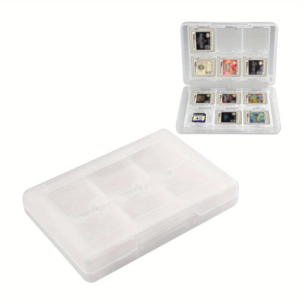 28-in-1 Game Card Case ABS Compact Holder for New 3DS/XL, DSi, DS & 2DS/XL - Durable Cartridge Storage Box Protecto