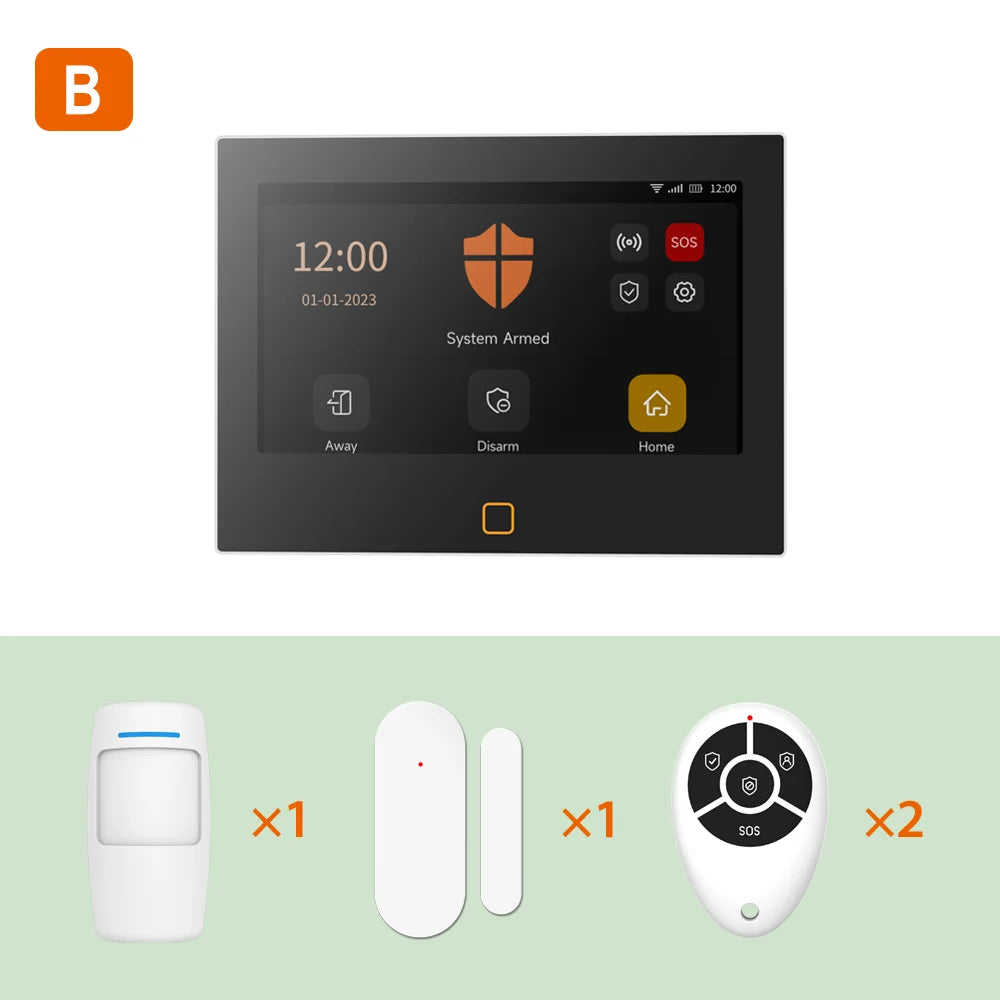 STANIOT 7" Smart Alarm System – WiFi/4G Security Panel