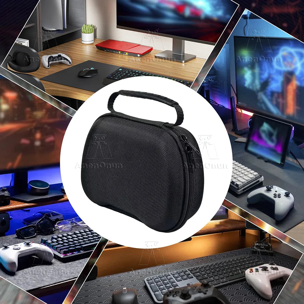 Universal Controller Carrying Case Anti-Fall Anti-Scratch EVA Shell Gamepad Portable Storage Bag for PS5,PS4,PS3,Xbox,Switch Pro
