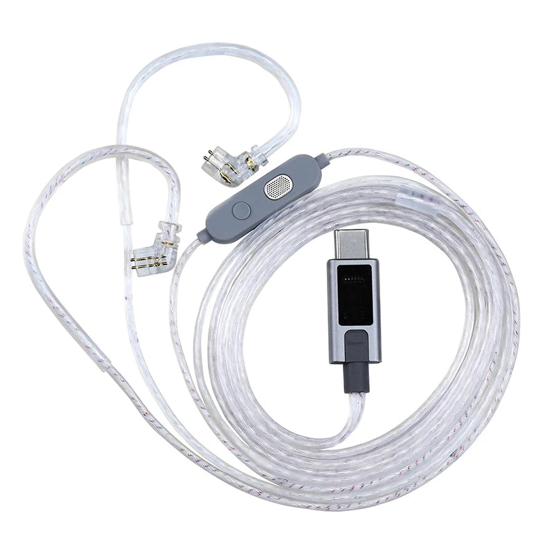 KZ-M2 Silver-Plated Cable: Upgrade cable for KZ earphones with dual-mic