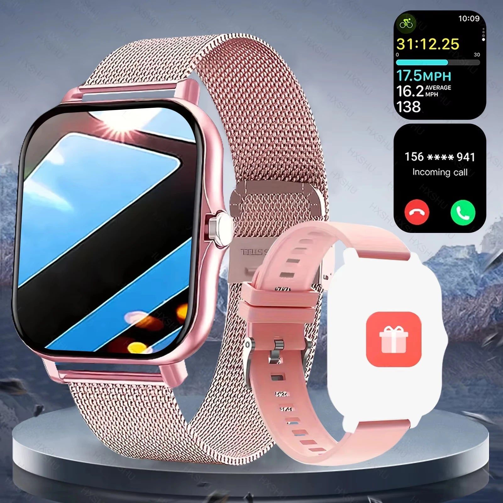 LAXASFIT 2025 Smartwatch: Fitness tracking with Bluetooth calling