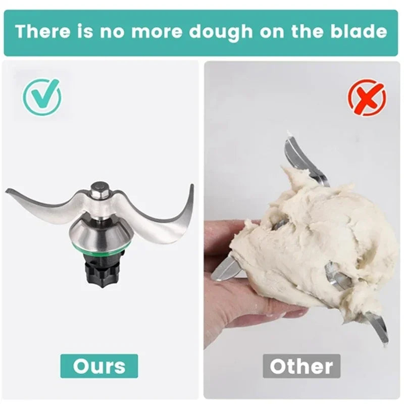 Knead Dough Blade Head For Thermomix TM5 TM6 Knead Dough Smooth Mix Stainless Steel Mixer Knife Head Replacement Parts