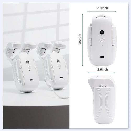 2 Pcs Electric Curtain Opener with Remote Control (Motorized Quiet Curtain System)