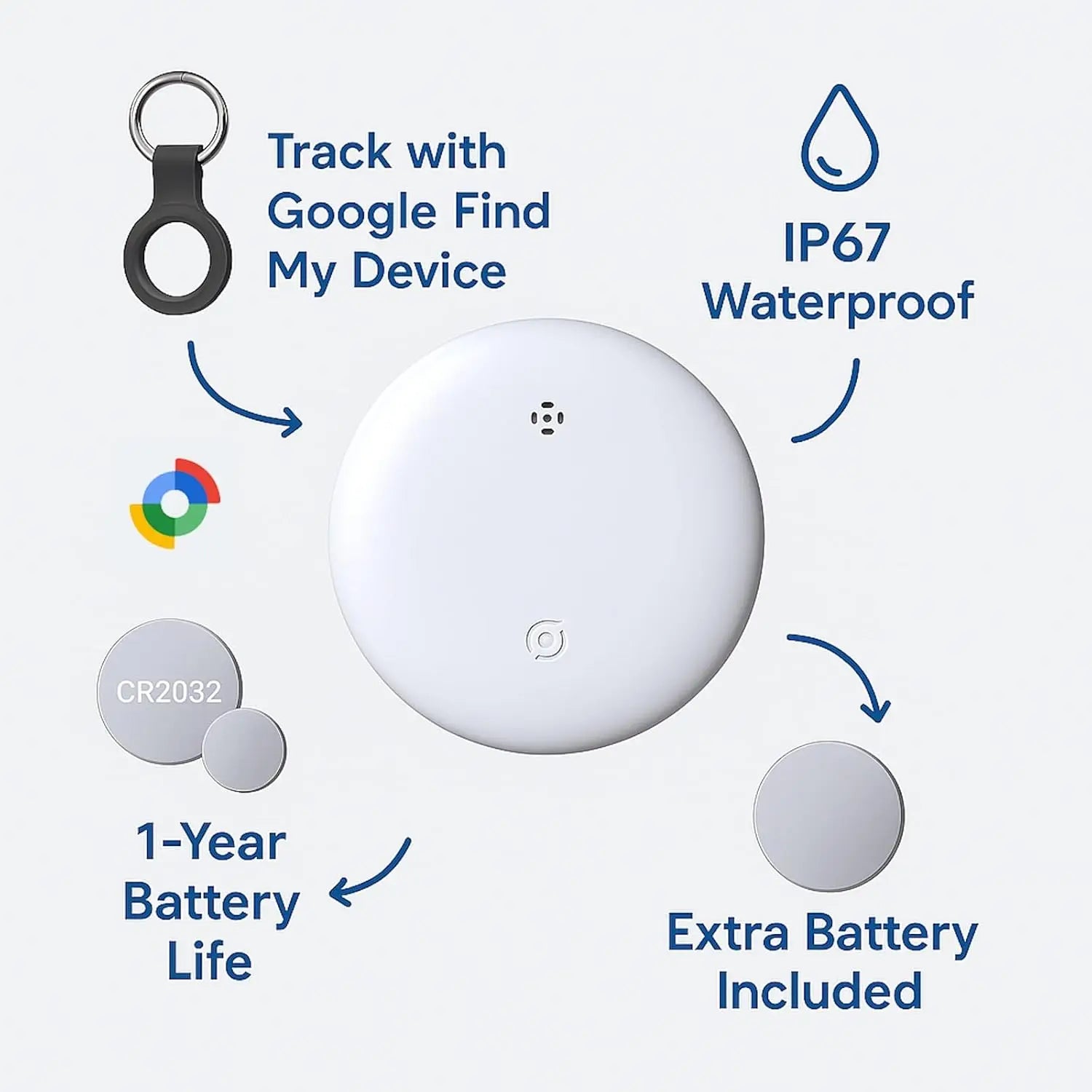 Mini Smart Tracker Suitable Android Finder Locator Used In Conjunction With Airtag Google Find Hub Device Anti Loss Aviation Tag