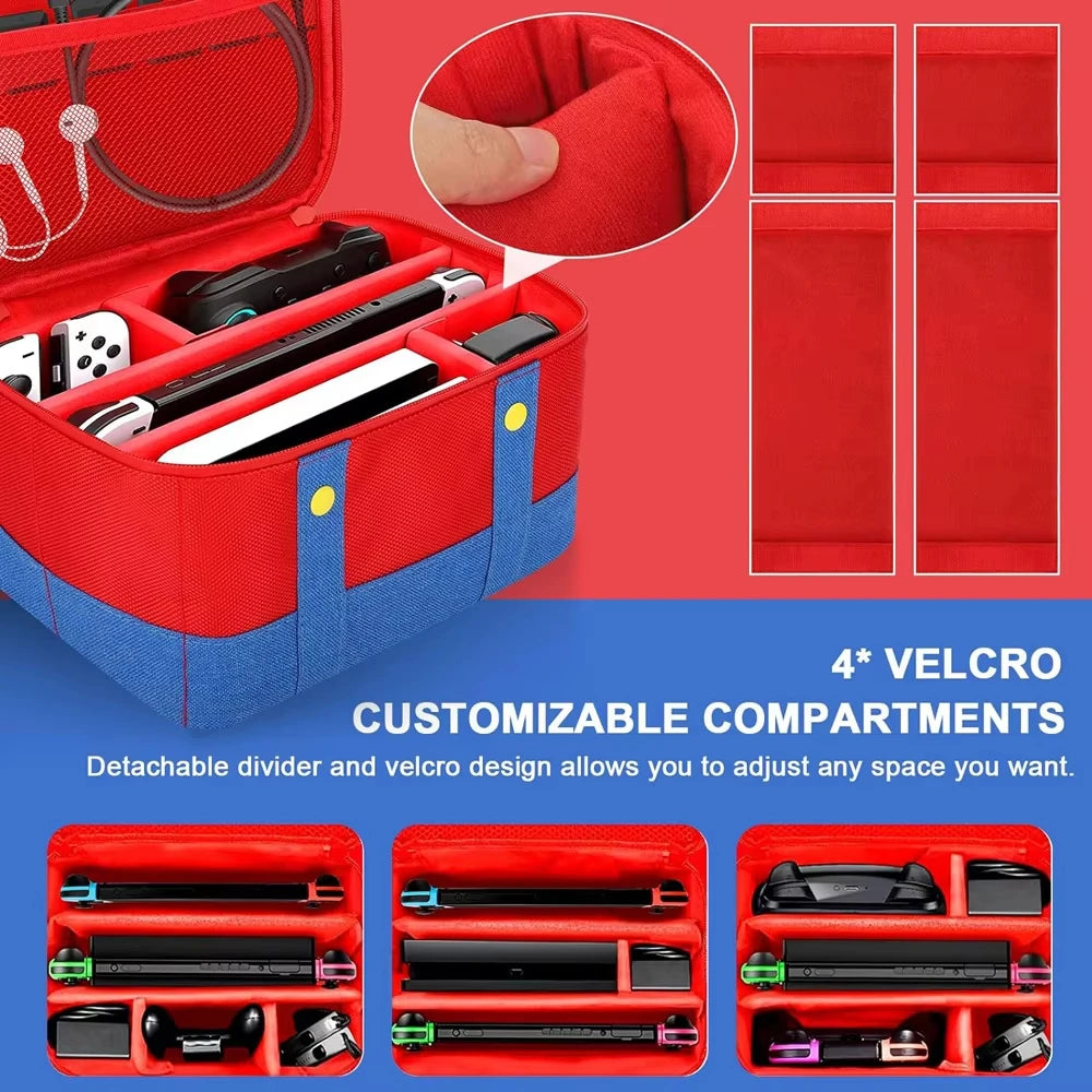 Portable Carrying Case Bag for Nintendo Switch/OLED/Lite Protective Case Storage Box For NS Switch Pro Controller Accessories