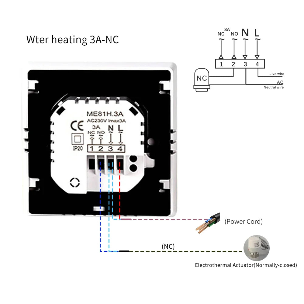 Tuya Smart Floor Heating Thermostat – WiFi Digital Temperature Controller for 220V Warm Floor (Alexa Compatible)